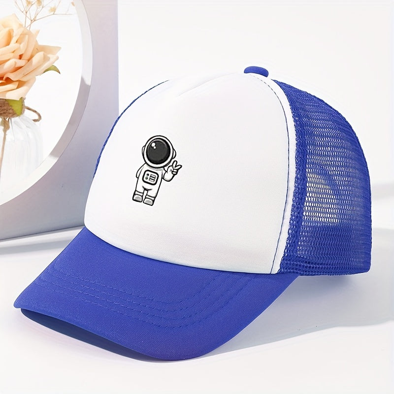 Astronaut Print Baseball Cap Sunshade Trucker Hat
