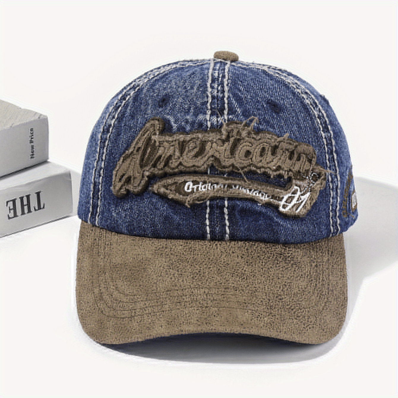 Unisex Sunshade Adjustable Casual Baseball Cap With Letter Embroidery