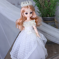 8in Doll Set Girl Toy Surprise Doll with Dress Pink Party Gift for Girls