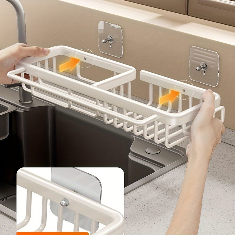 Kitchen Sink Rack Wall Hanging Drain Rack Sponge Rag Storage Rack