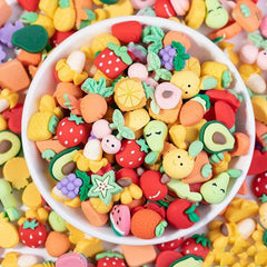 50pcs Resin Mix Cartoon Style Slime Charms DIY Jewelry Making Accessories