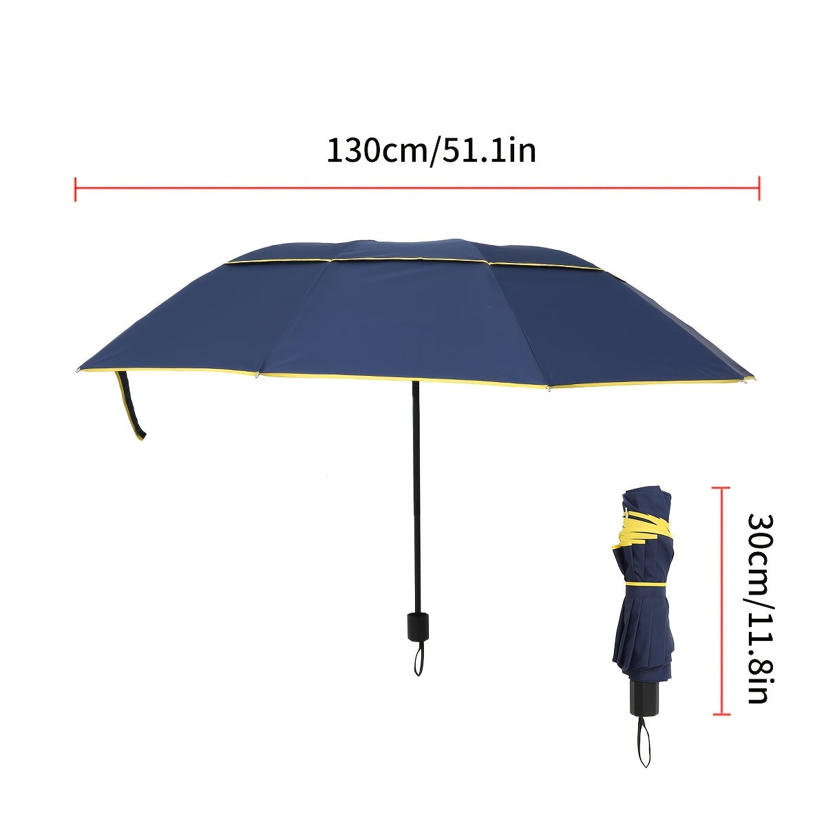 10-Ribs Double Layer Windproof Storm Umbrella