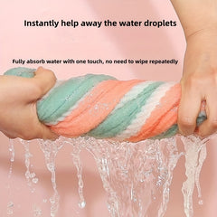 Soft Hair Drying Cap Double Layer Thickened Hair Towel Absorbent Quick Drying