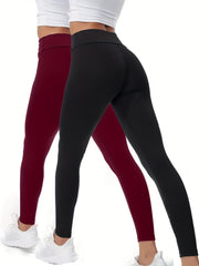 Women's High Waist Yoga Leggings Elastic Fitness Pants