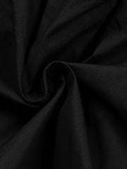 Solid Long Sleeve Button Up Collared Blouse