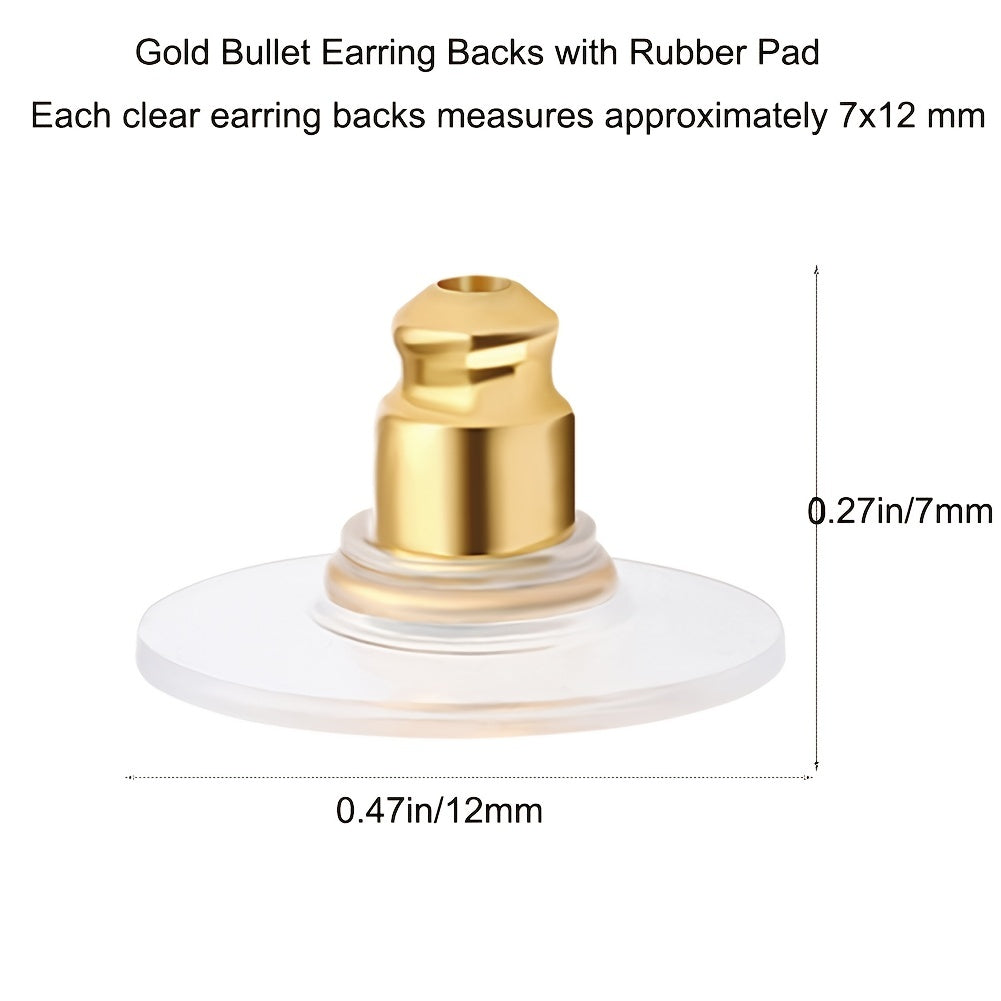 Silver Earring Safety Backs - Replacement Clutch Backs for Earrings - 5 Pairs