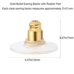 Silver Earring Safety Backs - Replacement Clutch Backs for Earrings - 5 Pairs