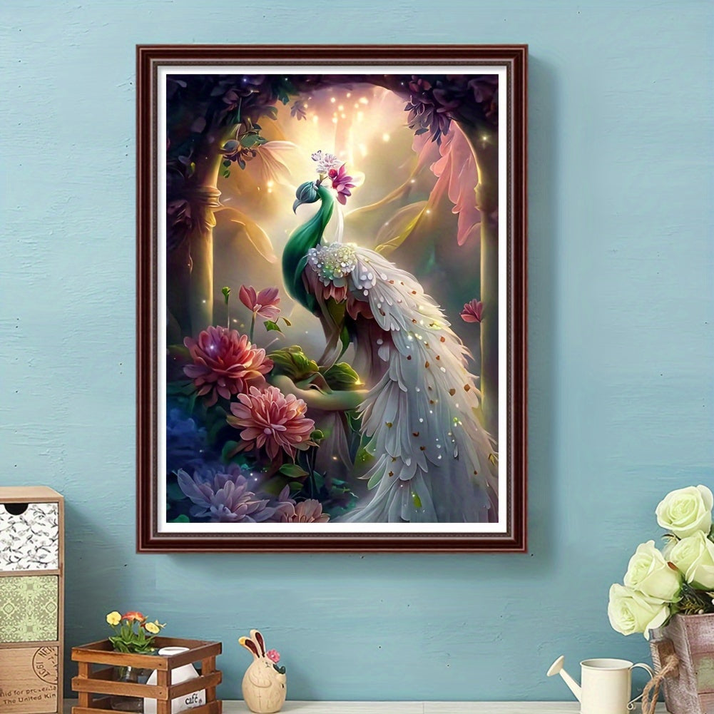 Peacock Pattern Canvas Painting Poster Print for Home Wall Art