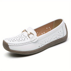 Women's Platform Loafers Slip On Flat Shoes