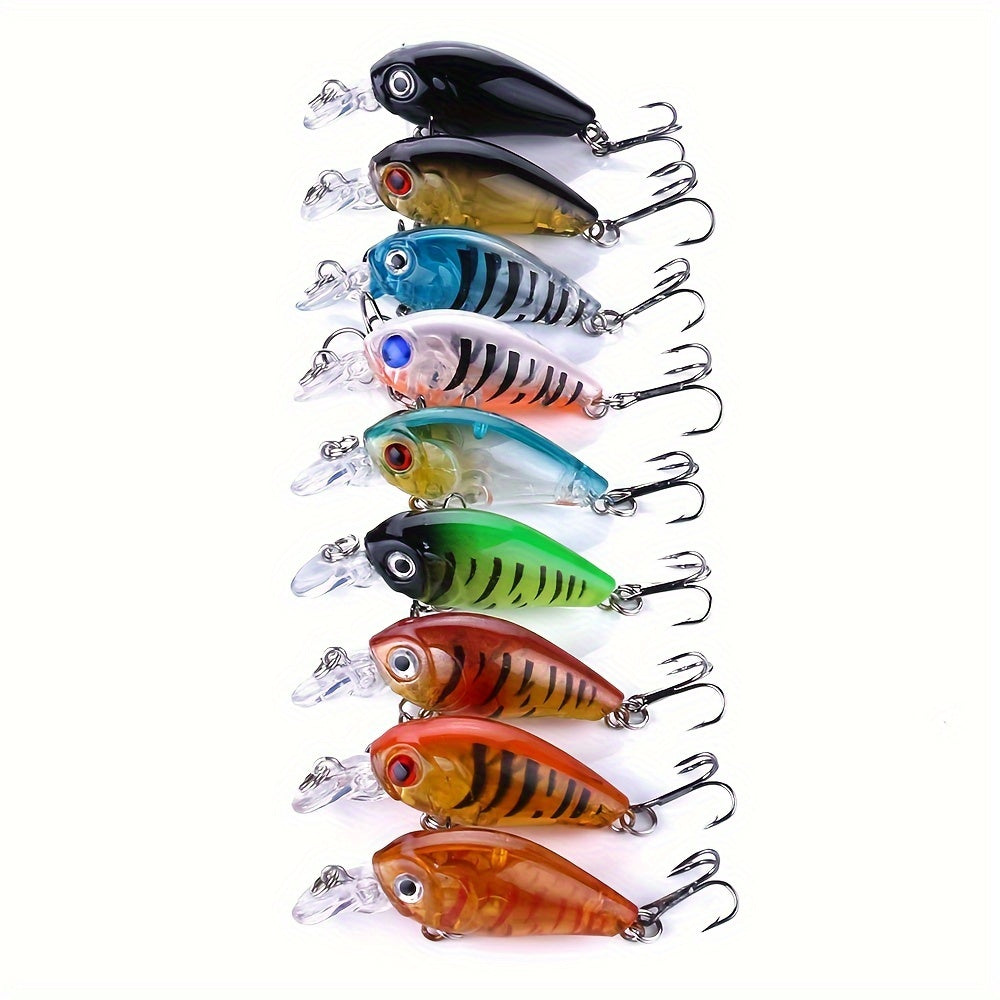 9pcs 4 Swinging Bait for Outdoor Fishing Freshwater Saltwater Realistic Movement
