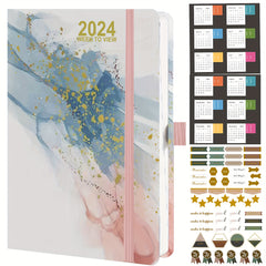 A4 Faux Leather Weekly Diary Jan-Dec, School Business Office