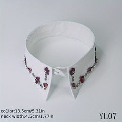 Hand-Drilled False Collar for Womens and Girls