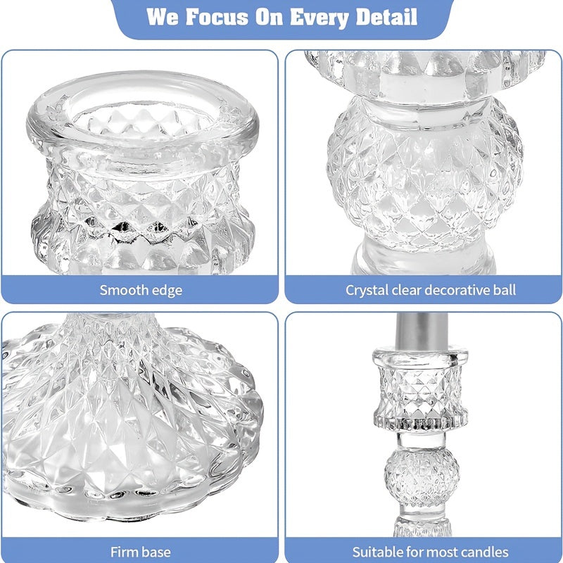 Glass Cone Candlestick for Halloween Weddings Parties