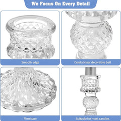 Glass Cone Candlestick for Halloween Weddings Parties