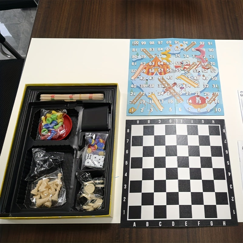 Wooden Stick Chess Set - Multiple Gameplay - Food Packaging