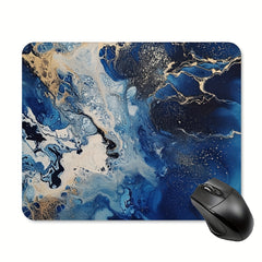 Golden Marble Mouse Pad Waterproof Anti-slip Rubber Base for Office Home Laptop