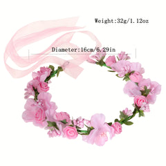 Flower Headband Wreath Headdress Wedding Bridal Hair Accessories