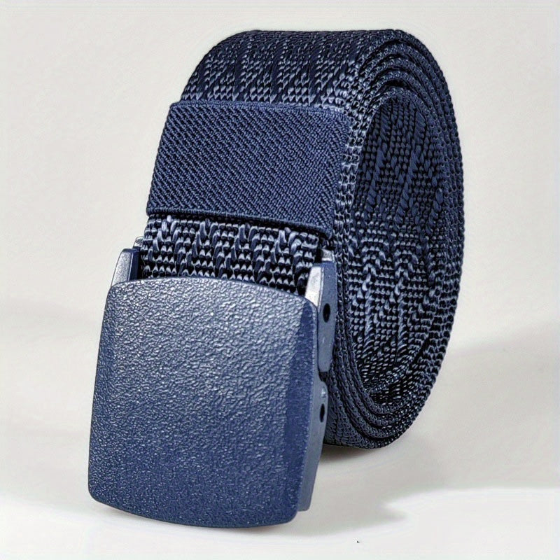 Quick Release Buckle Belt Mesh Pattern Casual Jeans Belt
