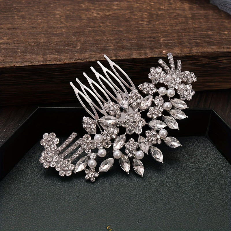 Rhinestone Bridal Hair Comb Headdress Wedding Accessories