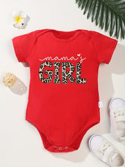 Baby Girls Mama's Girl Short Sleeve Onesie for Summer
