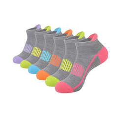 AceFine 6 Pairs Colorblock Ankle Socks for Women