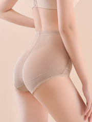 Mesh Shaping Panties Front Buckle Tummy Control Slimmer Panties