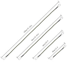 Strong Bungee Cords with Carabiner Hooks - Heavy Duty Elastic Rope for Tent