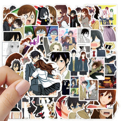 50pcs Anime Cartoon Waterproof Sticker DIY Creative Toys Phone Laptop Car
