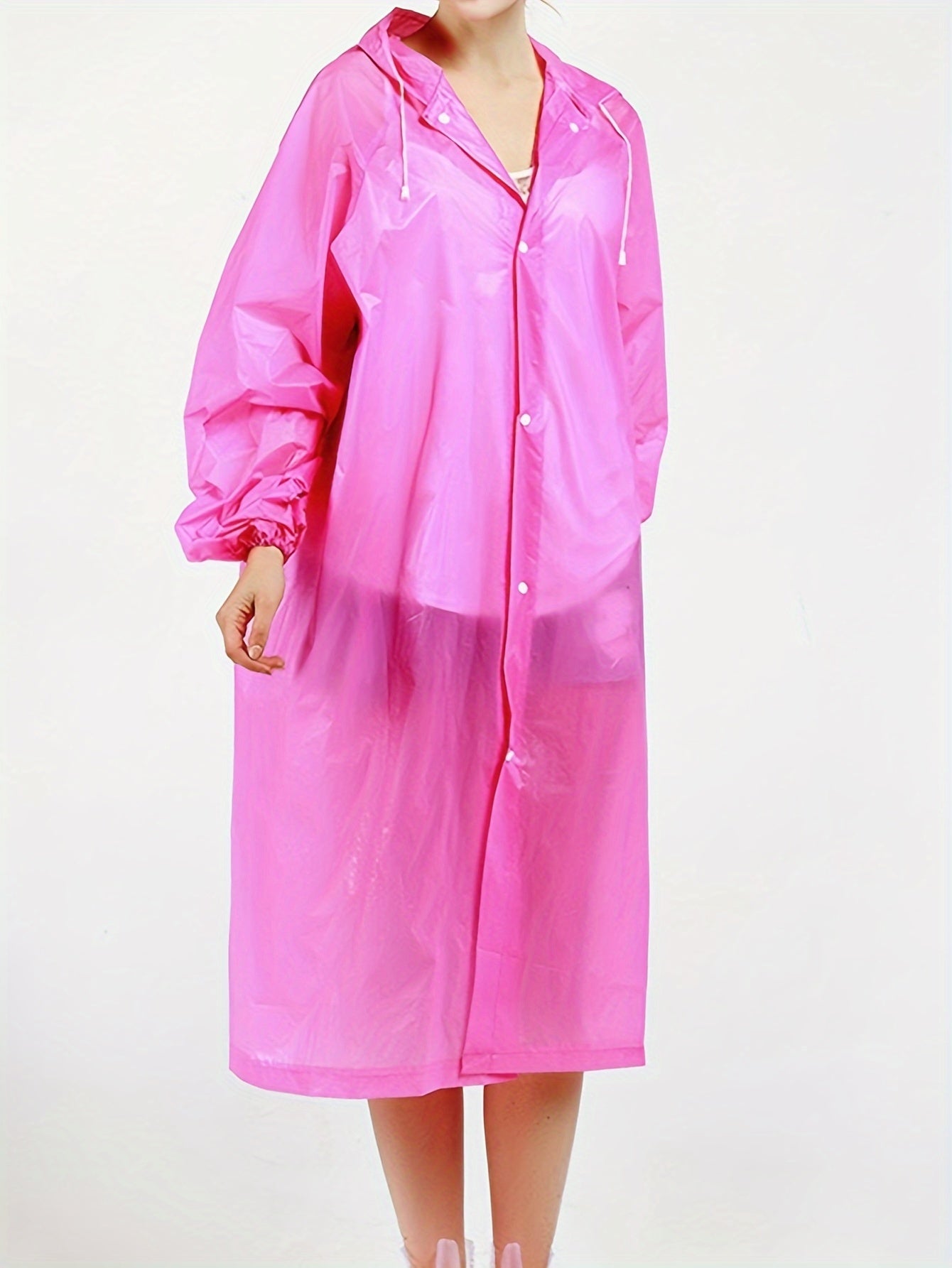 Waterproof Rain Poncho with Hood for Women