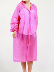 Waterproof Rain Poncho with Hood for Women