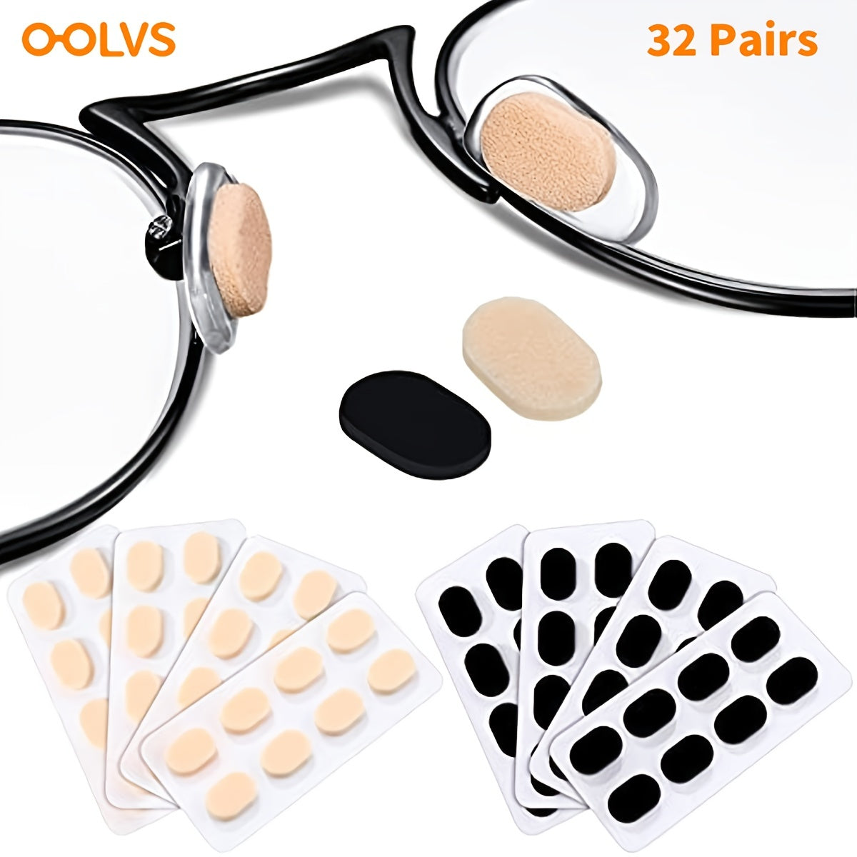 Soft Foam Non Slip Eyeglass Nose Pads, Self Adhesive