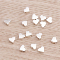 30Pcs Heart Beads for Necklace Bracelet Making