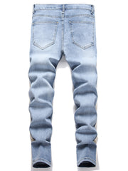 Classic Jeans Men's Stretch Denim Pants Spring Summer