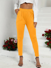 Skinny High Waist Cigarette Pants for Work Women