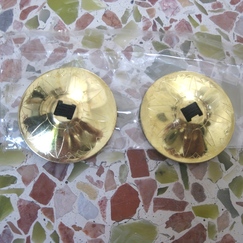 2pcs Indian Brass Finger Cymbals for Belly Dancing