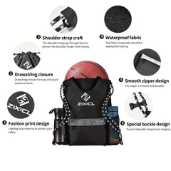Outdoor Fitness Drawstring Backpack for Men and Women