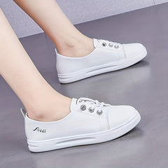 Women's Lace Up Comfortable Flat Sneakers