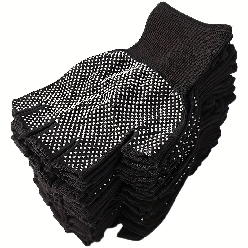 Nylon Half Finger Gloves Anti Slip for Outdoor Activities