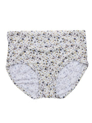 4 Pack Plus Size Panties Set Women's Plus Ditsy Floral Print High Waist