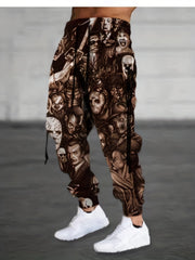 Villains All Over Print Men's Comfy Jogger Pants