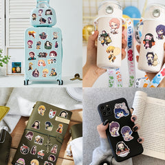 50pcs Anime Pvc Sticker Packs for Laptop Luggage Bottle