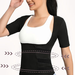Women's Body Shaper Yoga Suit Sports Sweat Tank Top Fitness