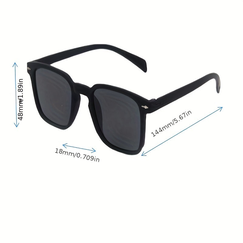 Men's Square Frame Polarized Sunglasses UV Protection