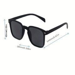 Men's Square Frame Polarized Sunglasses UV Protection