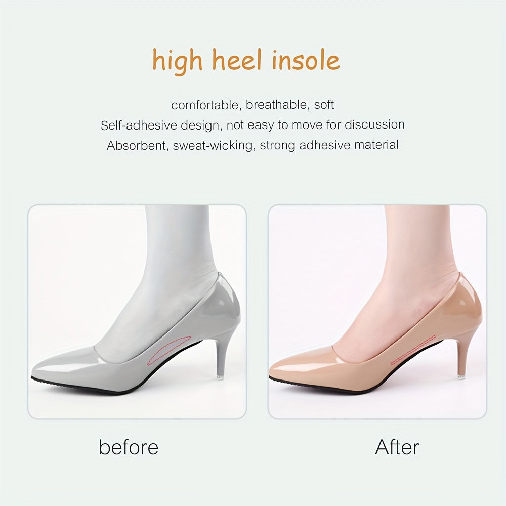 Non Slip Cropped Insoles for Heeled Shoes