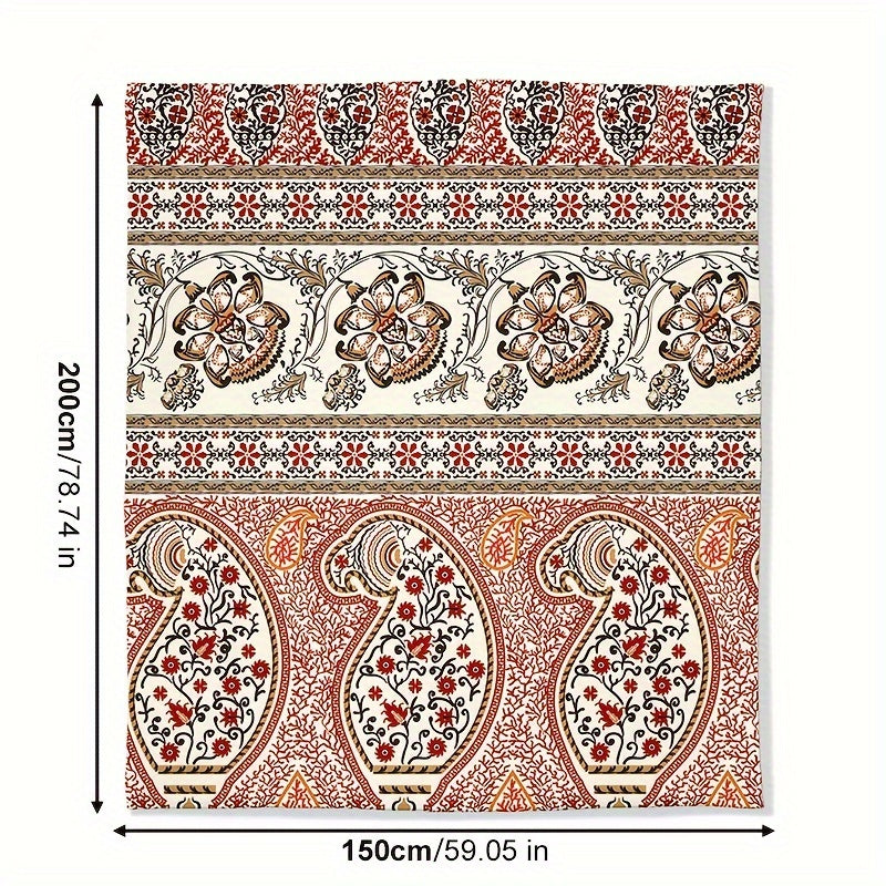 Boho Style Print Blanket Soft Warm Throw Blanket For Couch Office Bed Camping