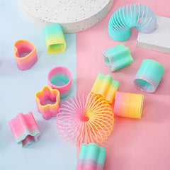48pcs Rainbow Rings Party Favor Halloween Christmas Birthday