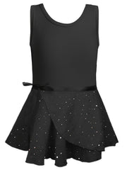 Girl's Sleeveless Dancing Suit Exercise Skirt for Kids