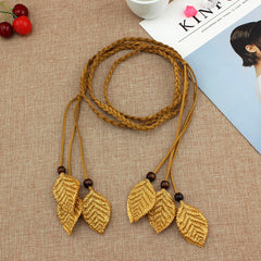 Boho Style Braided Rope Waist Belt