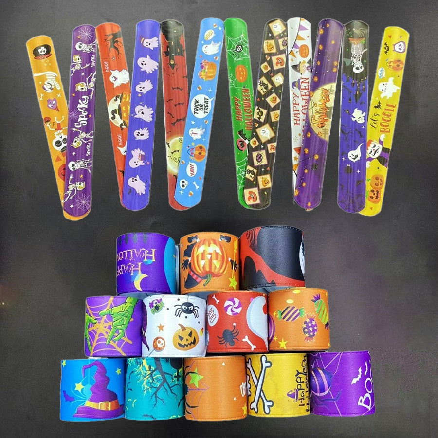 Halloween Party Favor Bracelets Colorful Wristbands for Kids
